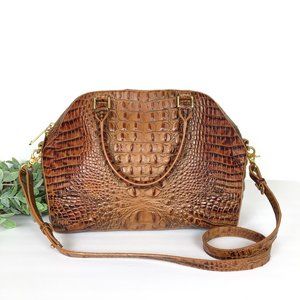 Brahmin Hudson Satchel in Toasted Almond Melbourne